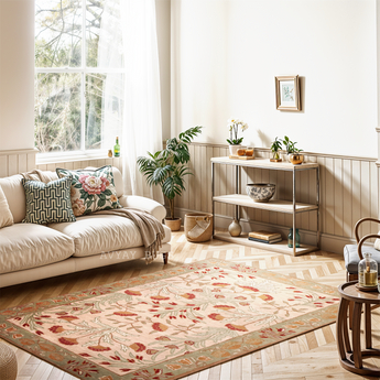 Handmade Adeline Tulip Wool Area rug